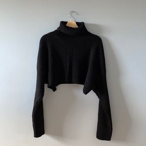 Zara Cropped Knit Turtleneck